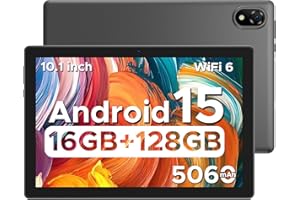 DOOGEE U10 Android 15 Tablet 10 Pollici, 16(4+12) GB RAM + 128GB ROM (TF 2TB), 5060 mAh Batteria, 5G+2.4G WiFi, 1280 * 800 IPS, BT5.0, 5MP+8MP, Tablet in Offerta Quad Core/Widevine L1