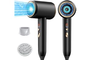 JANOLTY Föhn,Fön,Haartrockner Ionen mit Diffusor & Konzentrator-Düse | 2400W Turbo-Ultra-Leise-Motor | 2 Heiz & 3 Geschwindigkeitsstufen | Hair Dryer mit Schnelle Aufheizung & Konstante Temperatur