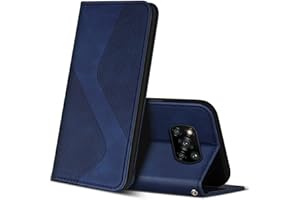 ZONNAVI Etui z Klapką do Xiaomi Poco X3 Pro/Poco X3 / Poco X3 NFC, Portfel z Skóra PU z Gniazda na karty i Podpórka, Ochrona Przed Wstrząsami Flip Etui do Poco X3 Pro / X3 / X3 NFC (Niebieski)