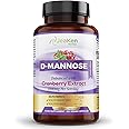 JeaKen D-Mannose Complex with Cranberry - High-Potency Urinary Tract Health Capsules - Enriched with Vitamins C, E, B, K - Promotes Wellness for Women and Men - 120 Vegan Capsules