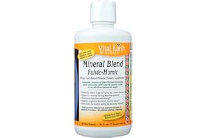 Vital Earth Minerals Mineral Blend Fulvic-Humic, 32 Fluid Ounce