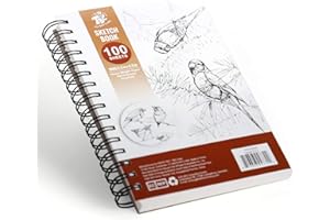 TBC THE BEST CRAFTS TBC A5 Blocco Album Da Disegno Professionale A Spirale - Sketchbook 100sheet. Carta Da Disegno Per Artisti. Album Disegno Ideale Per La Scuola, Quaderno Da Disegno