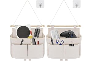 DOWNDRIFT Hängeorganizer Bad,2 Stück Wand Organizer Hängend mit Haken Hängeorganizer Hohe Kapazität Hängeaufbewahrung Bad Organizer Hängend Tür Hängetasche Wand für Büro,Kinderzimmer