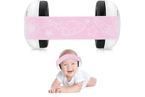 zeroto Baby Ear Defenders y protectores, protectores para los oídos de los niños con almohadilla suave ajustable para orejas de cancelación de ruido para niños de 3 meses a 2 años 25dB NNR, Verde