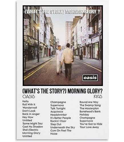 Oasis (What's the Story) Morning Glory? Album cover, poster