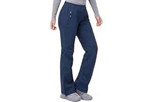 33,000ft Pantalones de esquí para mujer, impermeables, resistentes al viento, de softshell, cálidos, forrados, transpirables, de secado rápido, térmicos, para senderismo, invierno y esquí
