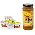 DELICASIA (SR's) MIXED VEG PICKLE 15gm CHOTU PACK (PACK OF 48) & MANGO CHUTNEY PICKLE 250 GM (COMBO OF 2). PORTION PACK. INDIAN FLAVOR. NO ARTIFICIAL COLOR AND FLAVORS. GLUTEN FREE. 77 YEARS OF TRUST