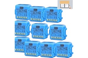 anvek Interruptor de persianas WiFi, módulo control temporizador para persianas eléctricas inalámbricas, compatible con Alexa y Google Home, control App Smart Life Tuya (10)