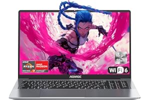 ACEMAGIC PC Portatile AMD Ryzen 7 5825U,Fino a 4,5GHz,16,1 Pollici PC Portatile in Offerta con Tastiera Italiana,RAM 16GB SSD 512GB,Tastiera Retroilluminata Laptop,Metallgehäuse,WiFi6,HDMI