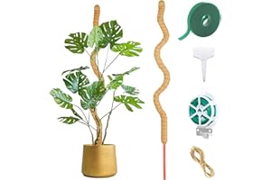 MEIEGOU 120cm/47in Moss Pole, Moss Pole for Monstera, suitable for Plant Supports for Indoor Plants, bendable Plant Sticks Support, suitable for Monstera Support.