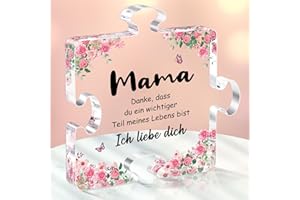 Weihnachtsgeschenke für Mama Oma, Linkax Geburtstagsgeschenk Muttertagsgeschenk Geschenke für Mama, Acryl Home Dekoration mit Spruch, Mutter Schwiegermutter Nikolaus Geschenk Adventskalender Füllung