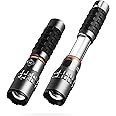 NEBO Slyde Rechargeable Flashlight with Work Light | Rechargeable Flashlight with 4 Light Modes and a Magnetic Base