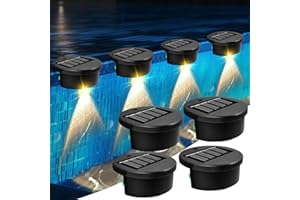 ‎RECITEM 4er Pack Solar Poolbeleuchtung Schwimmende Lampen, Pool Beleuchtung, LED Teichbeleuchtung Wasserdichte Pool Licht für Inground Pools & Above Ground Pools Pool Zubehör Outdoor Deko (Weißes Licht)