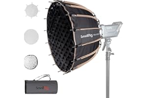 ‎SMALLRIG SMALLRIG RA-D55 Parabolic Softbox, 55 cm Quick Release Parabolic Softbox, Kompatybilny z SmallRig RC 120D/RC 120B/RC 220D/RC220B i innymi lampami Bowens Mount - 3585