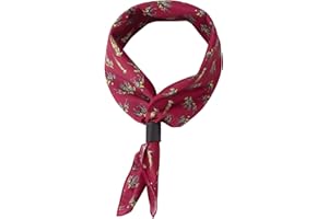 WANYING Foulard Quadrato da Uomo con Cinturino in Pelle, Multifunzione Sciarpa Quadrata Bandana Sciarpa Nicki Vintage Retrò 60 x 60 cm