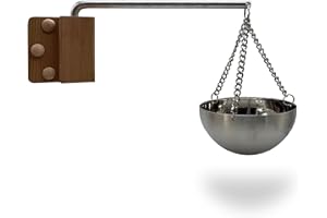 HOME SAUNA EXPERIENCE HSE Cedar Sauna Aromatherapy Bowl Oil Cup Holder with Swinging Arm and Screw Covers (Red Cedar)