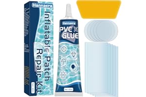 Hannaera Pool Reparaturset Unterwasser Wasserdichtes, Luftbett Reparaturset Hochleistungs, Pool Flickzeug für Poolfolie, Planschbecken, Luftmatratze, Aufblasbare Kajaks, Whirlpool(60ML) (PVC Glue)