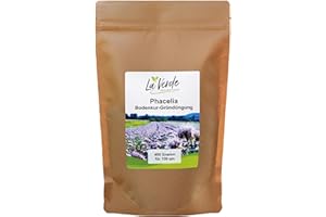 La Verde MEIN GARTEN UND ICH. Phacelia Samen 400g für 100m², Bienenfreund, Bodenkur, einjährige Gründüngung, Saatgut ohne Gentechnik