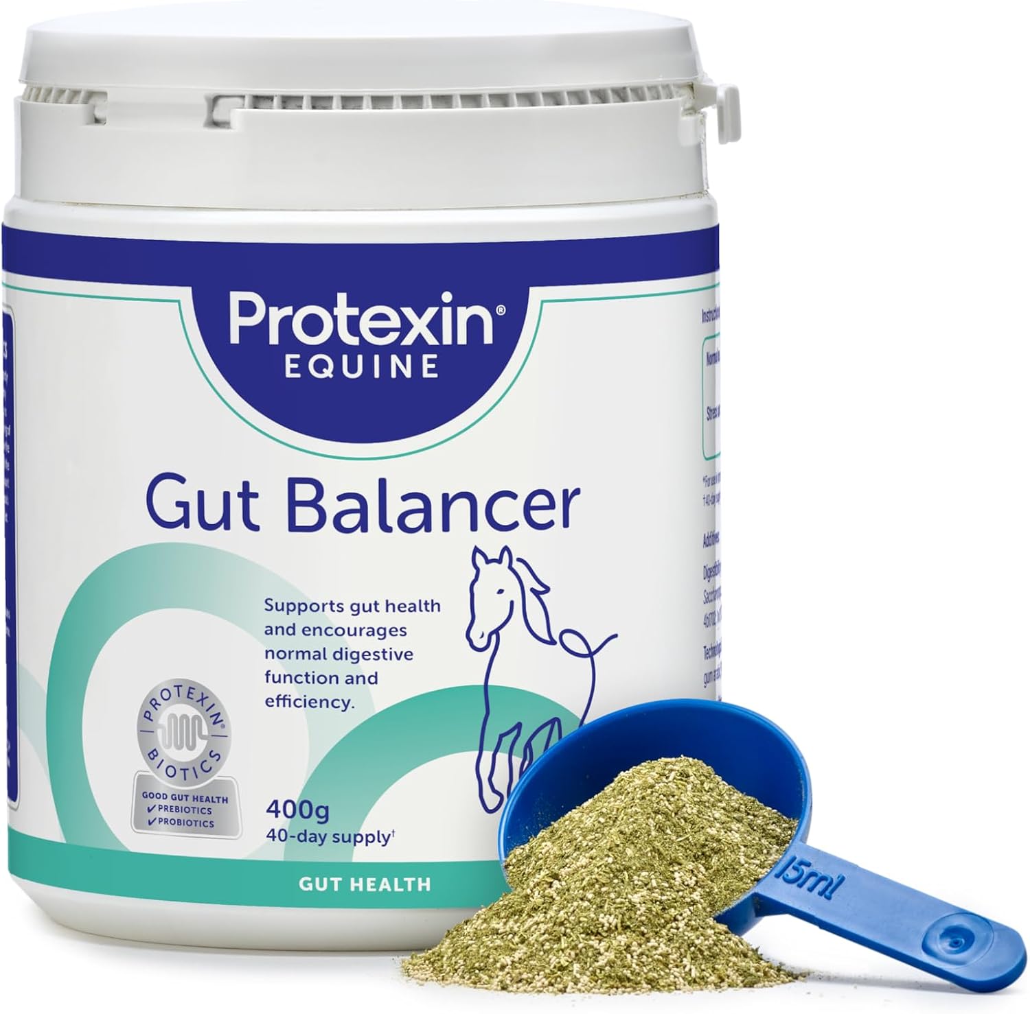 Protexin Equine Horse & Pony Gut Balancer, 400g, Advanced Digestive Support