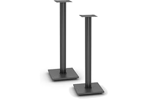 Atlantic 77335799 Speaker Stands for Bookshelf Speakers up to 20 lbs - Pair (Black)