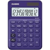 Casio Ms-20Uc-Pl-N-Dc Casio Mini Masa Hesap Makinesi, Mor