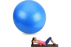 YongHang Ballon Pilates 25cm Ballon de Gym Yoga Ball avec Tube Gonflable pour Pilates Yoga Fitness Gymnastique