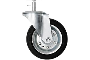 FRANK EISELT Lenkrollen ohne und mit Bremse 230mm, Passend Putzmaschinen PFT G4 und ähnlich (mit Bremse)