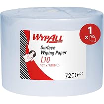 Rotolo Panni WypAll L10 Extra 7140 - 1.500 Fogli Azzurri, 1 Velo, Per Pulizia Media, Assorbente E Resistente