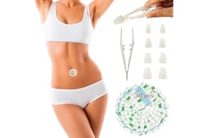 Heyshapeing 8PCS & Tape Adult Belly Button Plug Post Tummy for Adult Soft Silicone Belly Button Trainer for Liposuction
