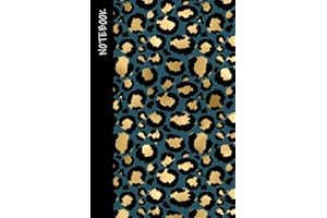Blue Leopard Print Notebook: College Ruled Cheetah Print Journal for Creative Writers or Personal Use, Neat Gift for Women, girls, or anyone love Animals, Size 6”x 9”, Great for Writing Down Daily.