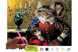 MISHBAY Diamond Painting Katze - 30x40cm Diamond Painting Katzen Erwachsene - Diamant Painting Bilder Katze - DIY 5D Satz Wand Dekor Diamantstickerei