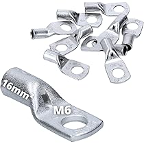 Capicorda 16 Mm², Diametro Foro M6, In Rame Stagnato, Non Isolato, Capicorda Ad Anello SC, SC16-6 (4 Pezzi - Foto 8