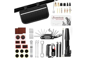 Suprbee 40 pcs Kit de Herramientas de Reparación de Bicicletas, 16 en 1 Kit Repara Pinchazos Bicicleta con Bomba de Neumático de Bicicleta, Bolsa Herramientas Bicicleta para Bicicletas de Montaña
