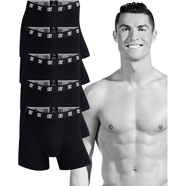 Boxers CR7 Homme - Lot De 3 En Coton Bio Respirant, Ceinture Douce - Confort Premium Pour Le Quotidien