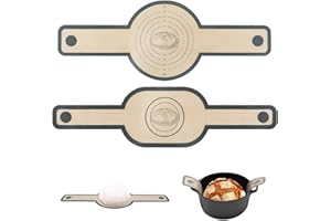 TSATHOGGUA 2 Unidades Tapete de Silicona para Horno - Antiadherente Reutilizable con Asas Anticalóricas, Ideal para Pan/Pizza (Redondo y Ovalado)