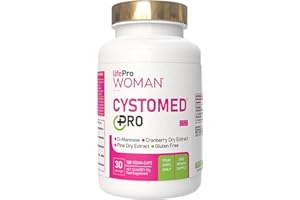 LP WOMAN VITAL Cranberry gélules 5x Puissance + D-Mannose 2000mg – Cystomed Triple Action 120 Gélules avec 192,5mg PACs Standardisés + Extrait de Pin – Cranberry Gélules Scientifiquement Validées (EFSA/PubMed)