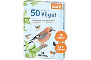 moses. Expedition Natur - 50 heimische Vögel, Entdeckerkarten zur Bestimmung von Vogelarten, Outdoor-Spielzeug für Kinder ab 6 Jahren
