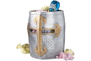 Design Toscano Crusader's Great Helm Gothic Trash Bin