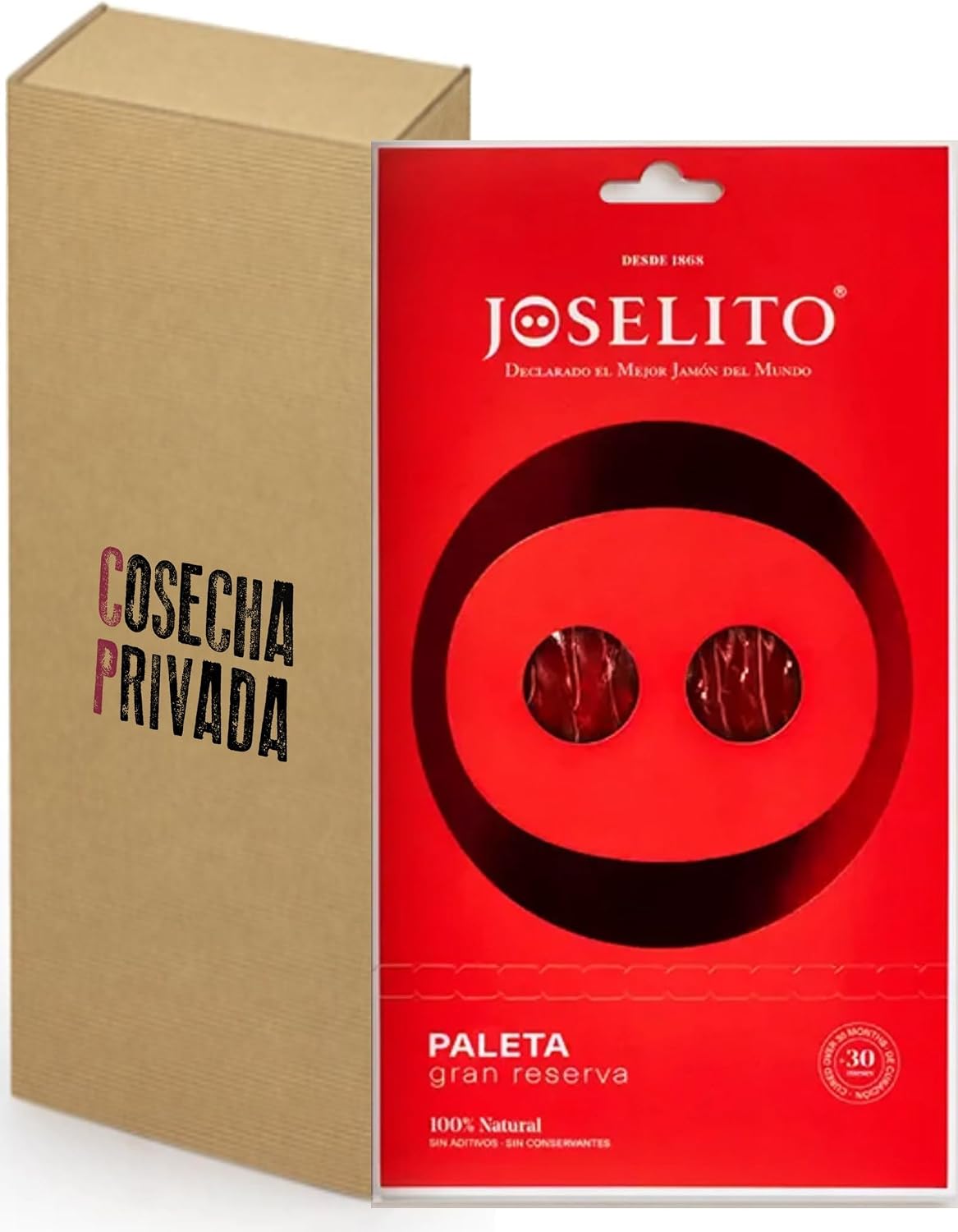 Joselito Sobre Paleta GR - Envío 24 h - Blíster Regalo del mejor Jamón del Mundo Loncheado - Enviado por Cosecha Privada (1 Sobre)
