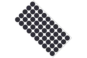 RUOJLING 50 Piezas Protector Patas Sillas,Fieltro Adhesivo Muebles,Protector Sillas Patas,Fieltro Adhesivo,Fieltro Patas Sillas,Almohadillas de Fieltro Redondas,Autoadhesivos,Negro (15mm)