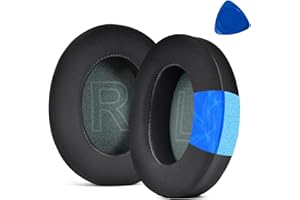 JOYSOG Zamienne nauszniki do słuchawek Anker Soundcore Life 2 Q20 Q20+ Q20I Q20BT nauszniki nauszniki osłona części naprawcze (czarne)