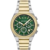 Armani Exchange Stainless Steel Analog Black Dial Men's Watch-Ax4183 ...