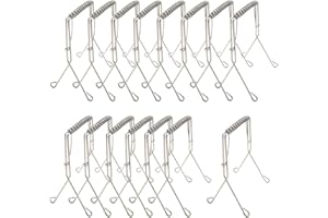 Umlipot 15 Stück Rouladenklammern, Rouladenklammern Edelstahl Rostfrei, Rouladenklemmen, Kohlrouladen Klammern Silber, für Den Einsatz in Der Küche Zum Braten Roladenklemmen