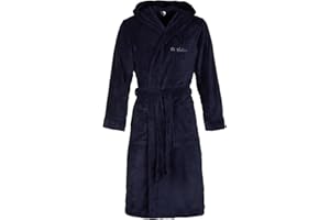 Di Vadini Unisex Herren Damen Bademantel Florenz mit Kapuze I Morgenmantel flauschig I Nachtwäsche aus edler Mikrofaser Öko-Tex Standard 100 I Kimono mit Farb- & Größenauswahl XXS - 5XL