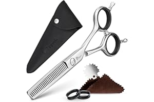 Fagaci Effilierschere Friseur 5.5" mit 440C Stahl, Ausdünnschere Haare Extreme Schärfe & Präzise Schnitte, Haarschere Ausdünnen Schlanke Klingen, Frisörenschere, Haar Scheren