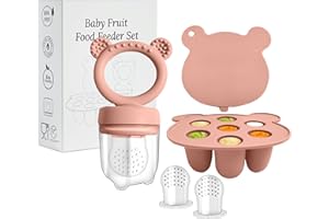 WeSweet Baby Fruit Feeder - Silicone Fruit Feeder for Babies- Breastmilk Popsicle Freezer Molds for Baby Teething & Infant Self Feeding