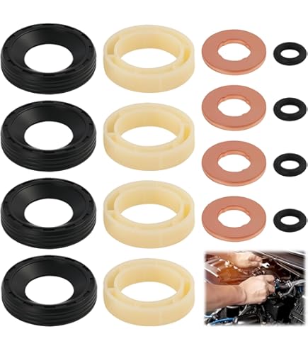 Kit Guarnizioni Iniettore Carburante, 24 Pezzi Standard Originale Antiusura 06J998907D Per A3 S3 A4 S4 A5 S5 A6 S6 A8 S8 Q3 Q5 TT,kit Di Riparazione Per Auto - Foto 7