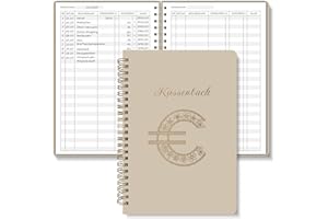 ‎BIROYAL BIROYAL Kassenbuch A5-120 Seiten Haushaltsbuch, Budget Planner & Kassenbücher - Einnahmen Ausgaben Buch - Haushaltsbuch zum Eintragen - Kassenbuch Kleinunternehmer - Ausgaben Tracker Finanzplaner