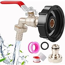 Adattatore Per Serbatoio IBC S60x6 Con Guarnizione – Raccordo Per Acqua Piovana E Tubo Da Giardino (2 Pezzi)