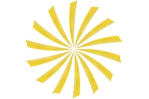 YELARXI Arrow Vanes Turkey Archery Arrows Feather Fletching Left Wing Fit for Hunting Target Shooting